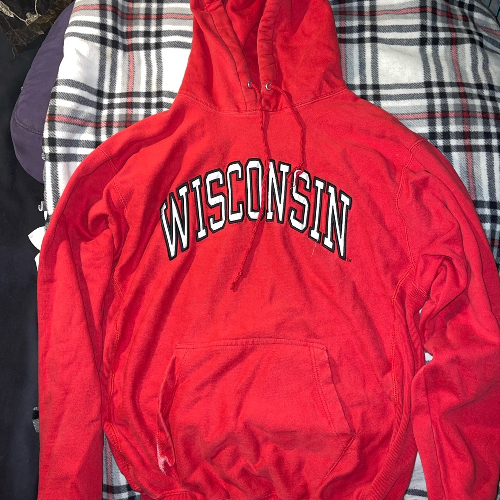 Red Wisconsin Sweatshirt
